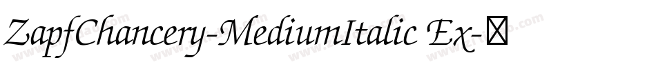 ZapfChancery-MediumItalic Ex字体转换
